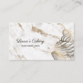 Cakes & Sweets Cupcake Home Bakery Rustic Vintage Visitenkarte (Vorderseite)