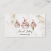 Cakes & Sweets Cupcake Home Bakery Rustic Vintage Visitenkarte (Vorderseite)