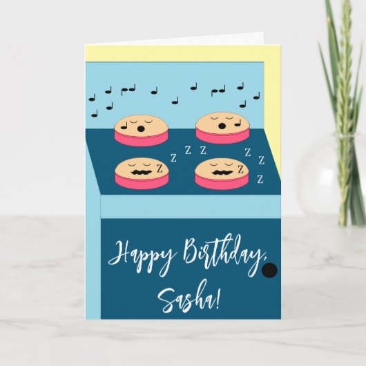 Cakes Waiting - Time 4 Frosting: Blank Birthday Karte (Vorderseite)