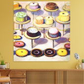 Cakes - Wayne Thiebaud Leinwanddruck (Insitu (Wohnzimmer))