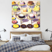 Cakes - Wayne Thiebaud Leinwanddruck (Insitu (Schlafzimmer))