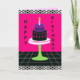 Cakey Birthday Card Serie 2 Karte