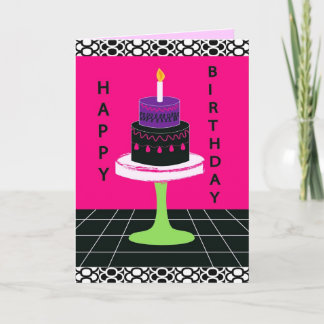 Cakey Birthday Card Serie 2 Karte