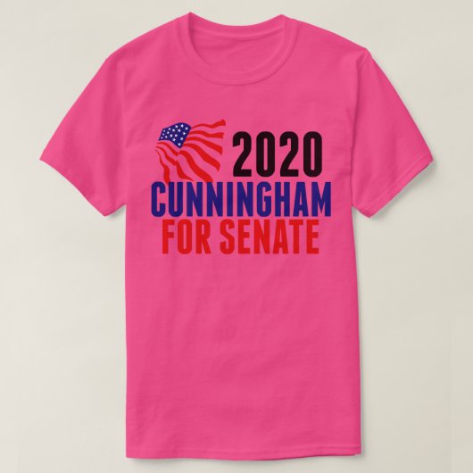 Cal Cunningham für den Senat T-Shirt (Design vorne)