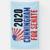 Cal Cunningham für Senat Banner (Vertikal)
