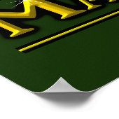 Cal MacLeod Tartan Scottie Dogs Poster (Ecke)