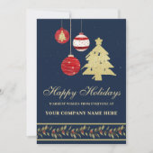 Cal Modern Festival Business Logo QR Holiday Card Feiertagskarte (Vorderseite)
