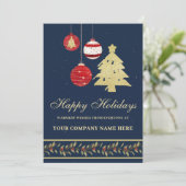 Cal Modern Festival Business Logo QR Holiday Card Feiertagskarte (Stehend Vorderseite)