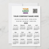 Cal Modern Festival Business Logo QR Holiday Card Feiertagskarte (Rückseite)