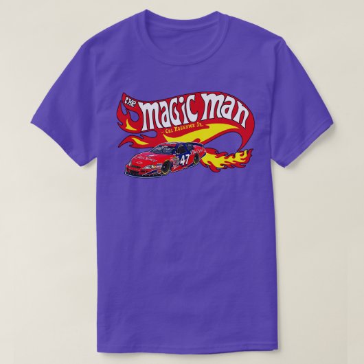 Cal Naughton Jr The Magic Man HOT FLAMES T-Shirt (Design vorne)