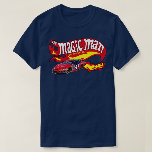 Cal Naughton Jr The Magic Man HOT FLAMES T-Shirt (Design vorne)