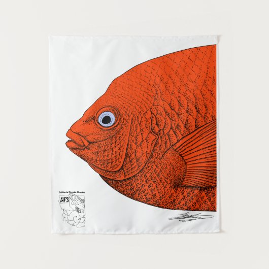 Cal-Neva AFS Fisch Art-Support Studenten Untereinh Wandteppich (Vorderseite)