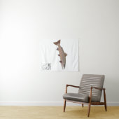 Cal-Neva AFS Fisch Shirt-Unterstützung Student Unt Wandteppich (Beispiel (Horizontal))