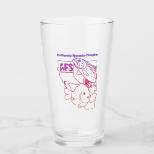 Cal-Neva AFS rosa und lila Glass Tumbler