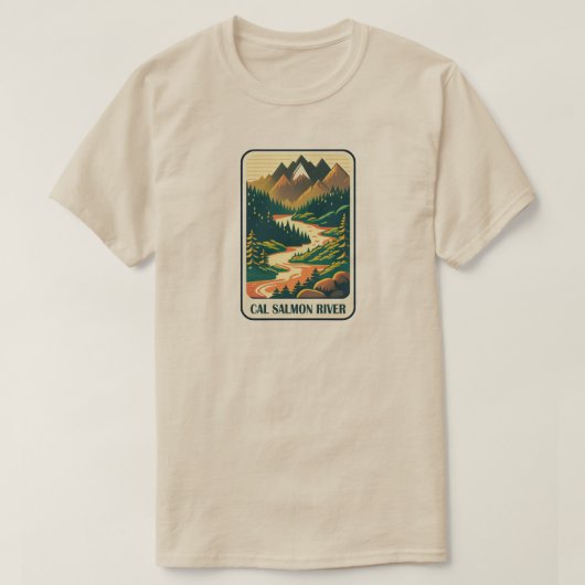 Cal Salmon River California Colors T-Shirt (Design vorne)