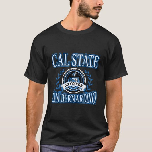 Cal Staat San Bernardino Coyotes Laurels T-Shirt (Vorderseite)