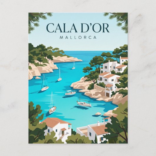 Cala d'Or Spanien Postkarte (Vorderseite)