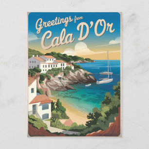 Cala d'Or Spanien vintage Postkarte