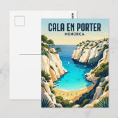 Cala en Porter Spanien Postkarte (Vorne/Hinten)