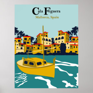 Cala Figuera, Mallorca, Spanien Poster