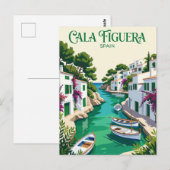 Cala Figuera Spanien Postkarte (Vorne/Hinten)