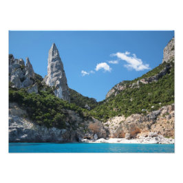 Cala Goloritze Beach, Sardinien Foto drucken