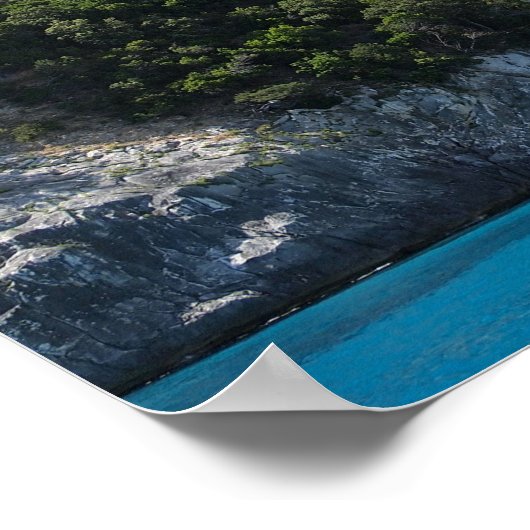 Cala Goloritze Strand, sardisches Poster (Ecke)