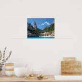 Cala Goloritze Strand, sardisches Poster (Küche)