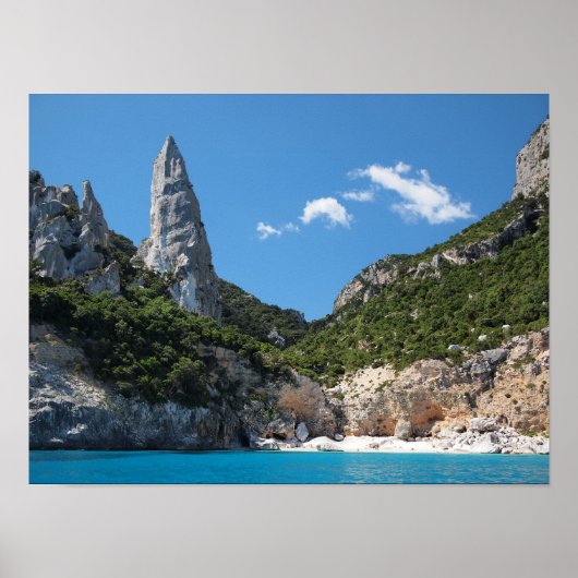 Cala Goloritze Strand, sardisches Poster (Vorne)