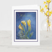 Cala-Lilie Karte (Gelbe Blume)