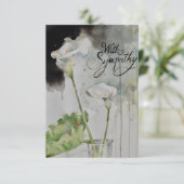 Cala Lily Beileid Flat Card Karte (Stehend Vorderseite)