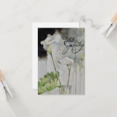 Cala Lily Beileid Flat Card Karte (Vorderseite/Rückseite Beispiel)