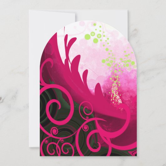 Cala Lily Blume Hochzeit Einladung (Rückseite)