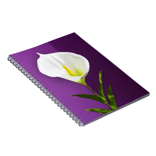 Cala Lily Blume Notizblock (Rechte Seite)