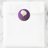 Cala Lily Blume Runder Aufkleber (Tasche)