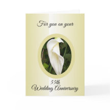 Cala Lily Personalisiert 55. Hochzeitstag