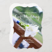 Cala Lily Wedding Einladung (Vorne/Hinten)