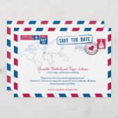 Cala Llombards Mallorca Air Mail Save the Date (Vorne/Hinten)