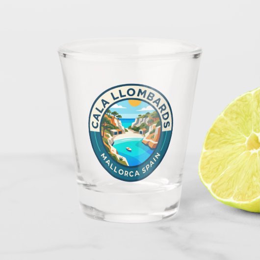 Cala Llombards Spanien Schnapsglas (Vorderseite)