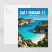 Cala Macarella Spanien Postkarte (Vorne/Hinten)