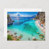 Cala Mariolu Strand, Sardinien Italien Postkarte (Vorne/Hinten)