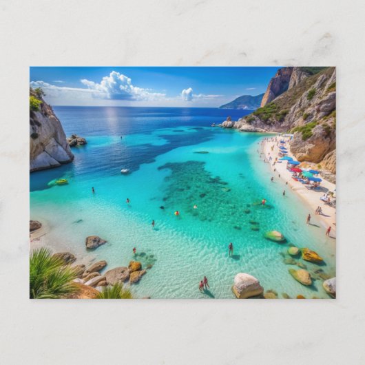 Cala Mariolu Strand, Sardinien Italien Postkarte (Vorderseite)