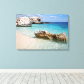 Cala Mariolu Strand, Sardinien Leinwand drucken (Insitu (Holzboden))