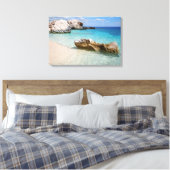 Cala Mariolu Strand, Sardinien Leinwand drucken (Insitu (Schlafzimmer))