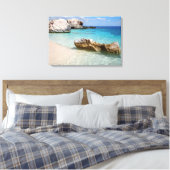 Cala Mariolu Strand, Sardinien Leinwand drucken (Insitu (Schlafzimmer))