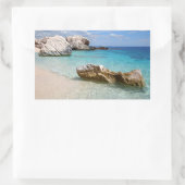 Cala Mariolu Strand, Sardinien rechteckige Aufkleb Rechteckiger Aufkleber (Tasche)