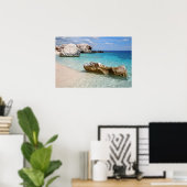 Cala Mariolu Strand, sardinisches Poster (Heimbüro)