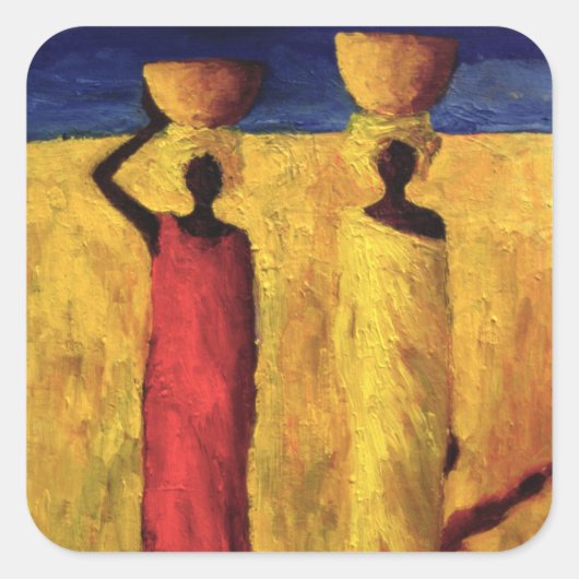 Calabash Girls 1991 Quadratischer Aufkleber (Vorderseite)