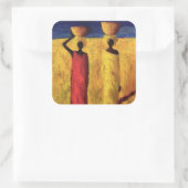 Calabash Girls 1991 Quadratischer Aufkleber (Tasche)