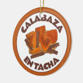 Calabaza en Tacha Mexikanisch Candid Pumpkin Desse Keramik Ornament (Links)